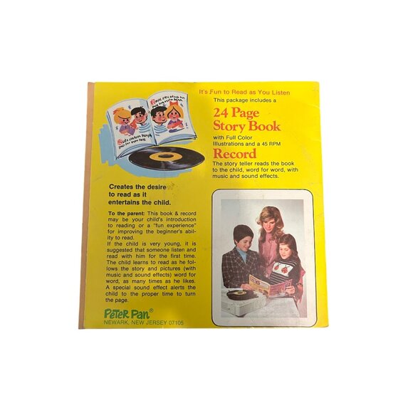 A Christmas Carol Book & Record 24 Page Full Color Illustrations Peter Pan 45 RP - Picture 4 of 4